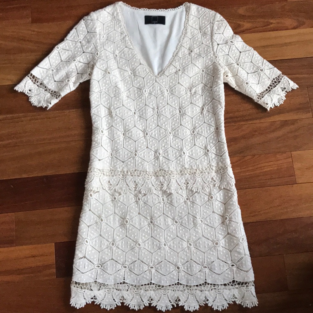 Dolce Vita Ivory Crochet Dress